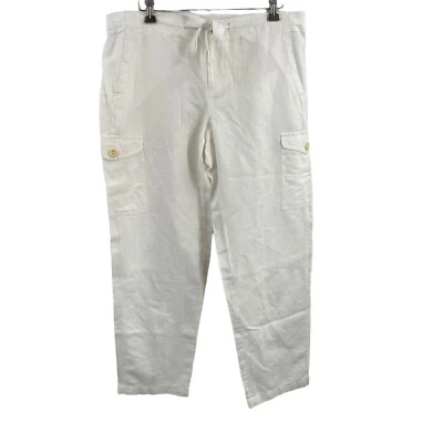 Pantalón cargo J Crew blanco con cordón talla 4 Foto 1 de 4