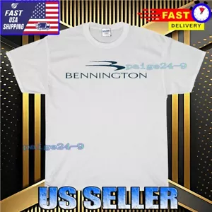 NUOVA CAMICIA BENNINGTON LOGO T-SHIRT DIVERTENTE AMERICAN USA MAGLIETTA UNISEX TAGLIA S-5XL - Foto 1 di 6