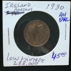 Ireland 1930 1 Farthing ***A796*** LOW MINTAGE OF ONLY 288,000 - Picture 1 of 2
