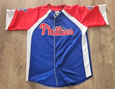 Majestic Philadelphia Phillies Chase Utley Jersey Size L - Image 1 of 4