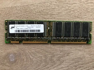barrette ram mt8lsd1664ag-133b1 128mb 133mhz pc133U-333-542 non testé - Photo 1/2
