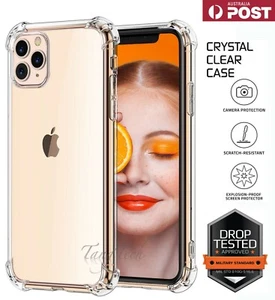 Shockproof Clear Silicon Bumper Case Cover for Apple iPhone 7 8+X11pro XSMax XR - Picture 1 of 9