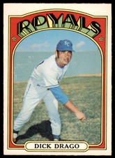 1972 O-Pee-Chee Dick Drago  EX Kansas City Royals #205