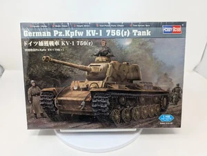 Hobbyboss Alemán Pz.kpfw KV-1 756 (R) Tanque 1:48 Modelo Kit Alemán SELLADO DE FÁBRICA - Imagen 1 de 4