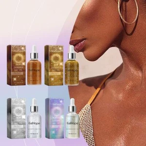 Bronceador corporal iluminador líquido 30 ml aceite brillo corporal perla líquido Highlig H0K9 - Imagen 1 de 13