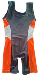 Matman wrestling singlet spandex weightlifting one piece chest sweep size medium - Picture 1 of 2
