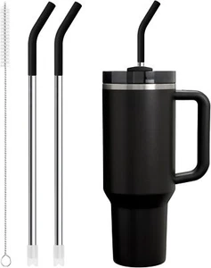 3-Pack Stainless Steel Straws for 40Oz Tumbler, Replacement Straw for 40 - Picture 1 of 2