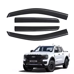 4 piezas deflector de viento deflector de lluvia para Ford Ranger T9 2023-2025 Wildtrak Raptor - Imagen 1 de 11