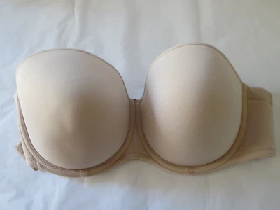 FANTASIE US 38 DDD #2320 AURA SUJETADOR SIN TIRANTES CON AROS, DESNUDO, NUEVO SIN ETIQUETAS Foto 1 de 3