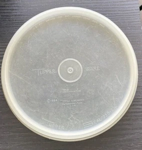 Vintage 1954 Tupperware Tupper Dichtung Ersatz 5,5" runde Dichtung #238-2 durchsichtig - Bild 1 von 2