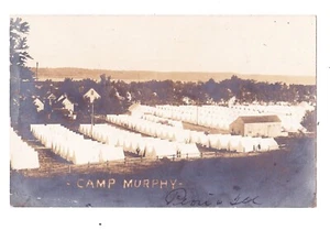 1908 RPPC Camp Murphy Peoria, IL. Soldier Tents - Picture 1 of 2