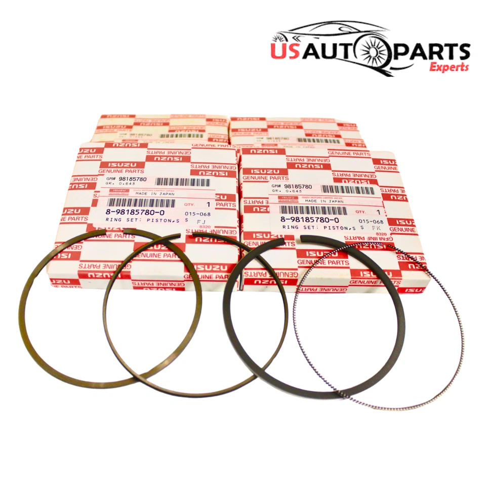 JUEGO DE 4 - Genuino Isuzu - Anillo de pistón para NPR REACH 4JJ1 3,0 L 2011-2018 Foto 1 de 4