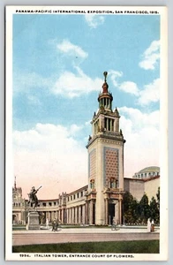 AK Italienischer Turmeingang Panama Pazifik Internationale Ausstellung 1915 - Bild 1 von 2