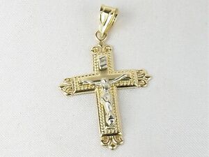 Michael Anthony 14k Yellow Gold .585 Cross Crucifix Religious Fine Pendant