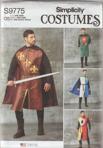 Simplicity Pattern 9775 Adult UNISEX Capes & Tabards With Heraldic Shield One Sz - Picture 1 of 2
