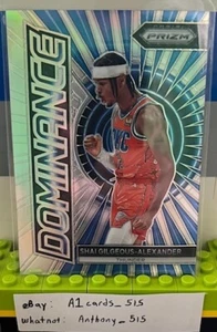Shai Gilgeous-Alexander - 2023-24 Panini Prizm Dominance #22 - Silver Prizm - Picture 1 of 3