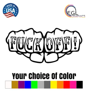 Fuck-Off Fist Fuck-It JDM Divertida Calcomanía Vinilo Coche Camión Ventana Parachoques Adhesivo Jdm - Imagen 1 de 23