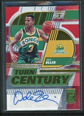 2022-23 DALE ELLIS 11/49AUTO PANINI DONRUSS ELITE TURN OF THE CENTURY AUTOGRAPHS - Image 1 of 2