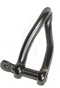 NAUTOS 404 - 8 mm (5/16") GRILLETE TORCIDO - PASADOR DE TORNILLO CON OJO - Alfiler suelto - Imagen 1 de 2