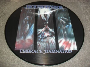 HOUWITSER -EMBRACE DAMNATION- AWESOME VERY RARE LP VINYL PICTURE DISC DEATH - Picture 1 of 2