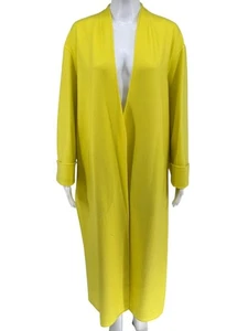 Agnona Yellow Side Slit coat with pockets cuffed - IT 38 - Picture 1 of 15