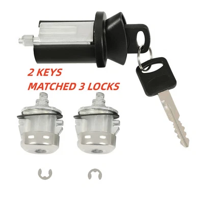 Ignition & Door Lock Cylinder w/Keys For Ford F150 F250 F350 F450 Super Duty - Image 1 of 4