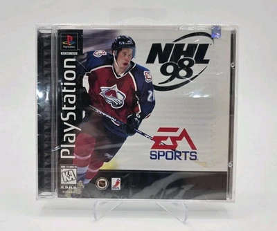 NHL 98 Sony Playstation Factory Sealed Black Label Hang Tab Small Crack On Front - Image 1 of 4