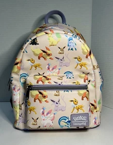 Loungefly Pokemon Eevee Eeveelutions Kunstleder Mini Rucksack Tasche - Bild 1 von 21