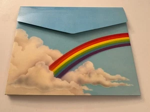 Vintage Retro Regenbogen Wolken Ordner Schreibwaren MM5 - Bild 1 von 2