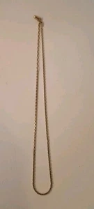 22 Inch Vintage Gold Plate Link Chain Necklace - Picture 1 of 5