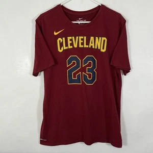 Cleveland Cavaliers Lebron James Nike Athletic Cut T Shirt Mens Size Large Cavs - Picture 1 of 12