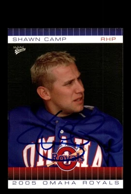 Signed Baseball Card Auto 2005 MultiAd Omaha Royals #4 Shawn Camp - Image 1 of 2