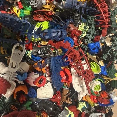 Lego 100 Random Bionicle Technic and/or Hero Factory Pieces Parts Bulk W/ Masks - Image 1 of 4