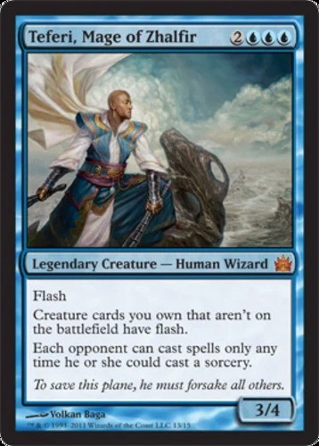 Teferi, Mage of Zhalfir - Foil Magic mtg Moderate Play, English From the Vault:  - Image 1 of 1