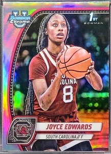 Joyce Edwards 2024-25 Bowman Chrome U #36 1st Refractor South Carolina Read - Picture 1 of 3