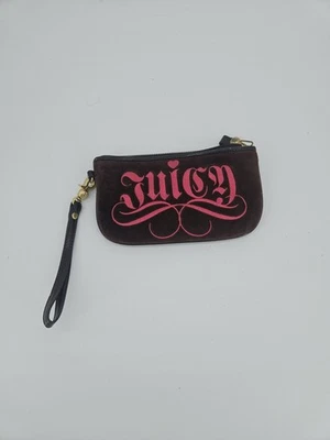 JUICY COUTURE Charge It Y2K BARRÓN Y ROSA TERCIOPELO BOLSO DE MANO Foto 1 de 4