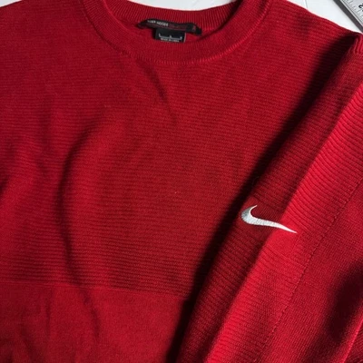Suéter de golf Nike Tiger Woods Collection rojo Dri Fit para hombre talla grande Foto 1 de 4