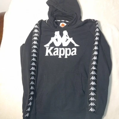 Kappa 222 Black And White Hoodie Size X Large - Image 1 of 4