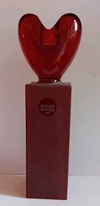 Holmegaard Red Heart Candlestick by Anja Kjaer - Picture 1 of 14