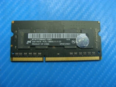 Apple A1278 Laptop Micron 2GB Memory PC3L-12800S-11-11-C3, MT4KTF25664HZ-1G6E2 - Image 1 of 2