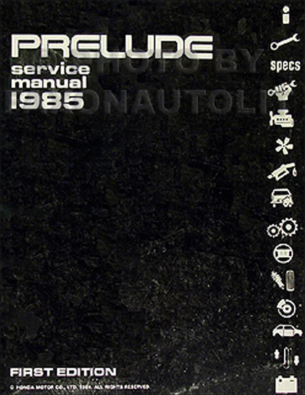 Manual De Taller Original De Reparación Y Servicio Honda Prelude 1985 OEM - Imagen 1 de 2