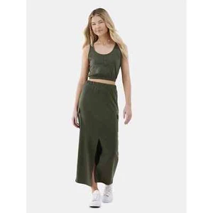 No Boundaries Henley Tank and Green Maxi Skirt Set Women’s, Size XL (16-18) - Picture 1 of 3