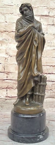 Declaración de decoración de la iglesia: Estatua de bronce firmada por Ed Zegut Christ - Hot Cast - Imagen 1 de 10
