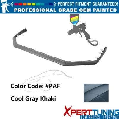 Fits 15-17 Subaru WRX & STI V-Limited Front Lip ABS #PAF Cool Gray Khaki Foto 1 de 4