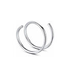 Double Spiral Ring Stainless Steel Tragus Ear Lip Silver Gold Nose Hoop Piercing