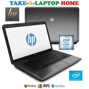 HP Laptop HD 15.6" Screen DVD WiFi 5GHz AntiVirus USB Webcam HDMI - Comes Boxed - Picture 1 of 6