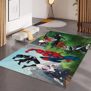 Amazing Spiderman Print Foldable Rectangular Floor Mat Rugs Anti-Skid Carpet - Picture 1 of 9