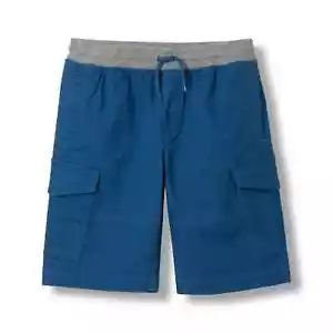 Eddie Bauer Stretch Comfort Blue Cargo Adventure Short Youth MEDIUM 10-12 NWT - Picture 1 of 13