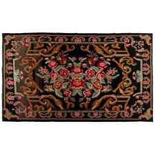 5.6x9.3 Ft Vintage Bessarabian Kilim, Floral Handwoven Wool Rug from Moldova