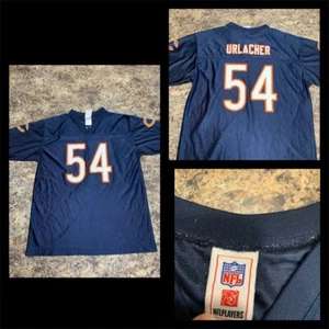 Navy Blue Brian Urlacher Chicago Bears Jersey-#54-Boys-Sz XL Or Mens Small! - Picture 1 of 16